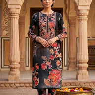 Premium Designer Unstitched Suit Set | ROL-SILKY