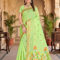 Graceful Elegance Jacquard Silk Saree With Blouse Piece | TUL-KOLAPURI COTTON