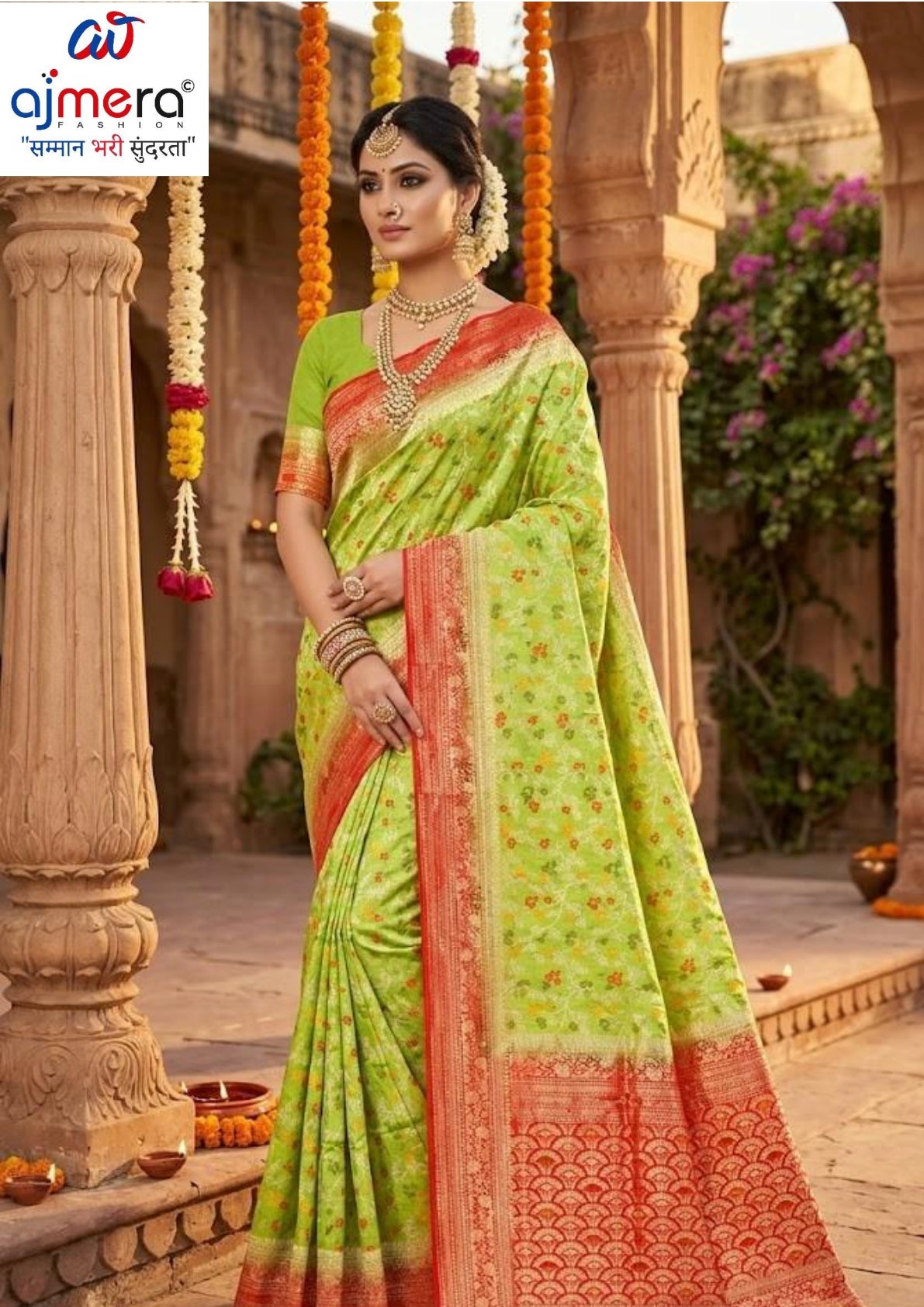 Elegant Jacquard Silk Saree with Designer Blouse Piece for Festive Elegance | DOF-DOLA SHADED