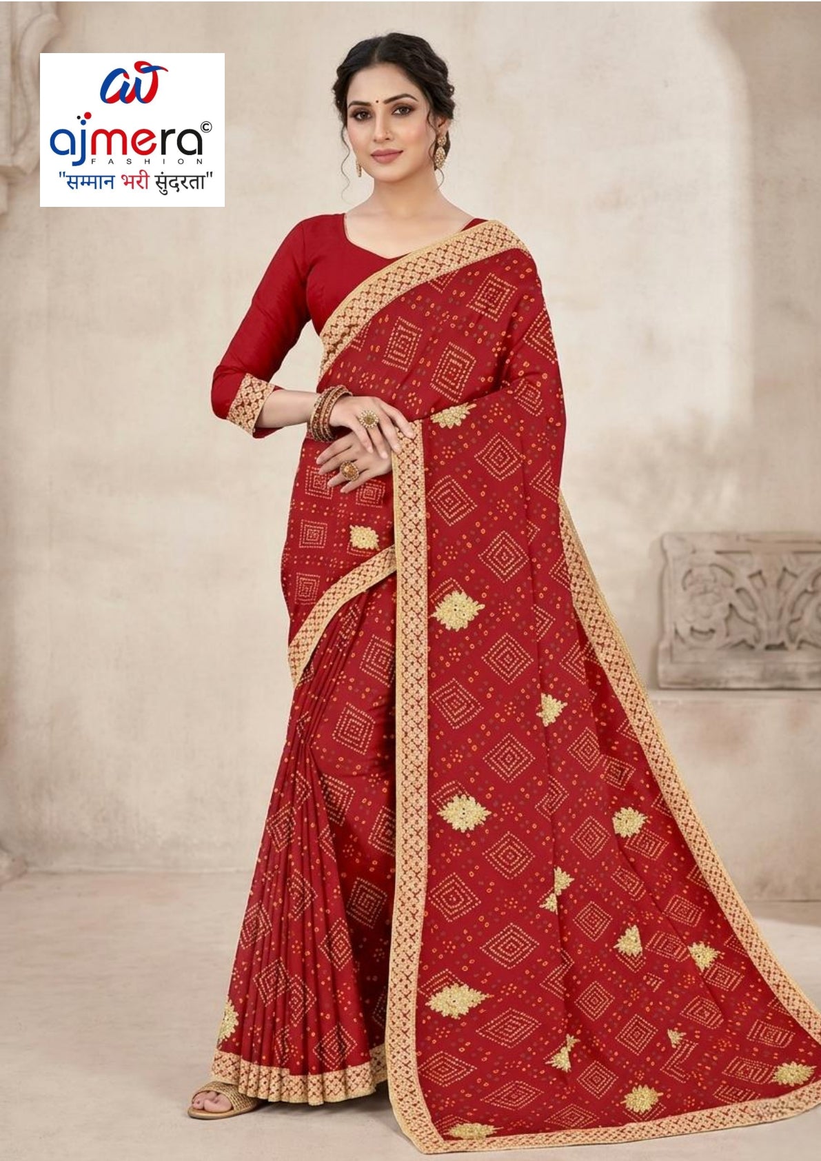 Stylish Printed Saree with Blouse Piece for Traditional Celebrations | TD-RASPURI