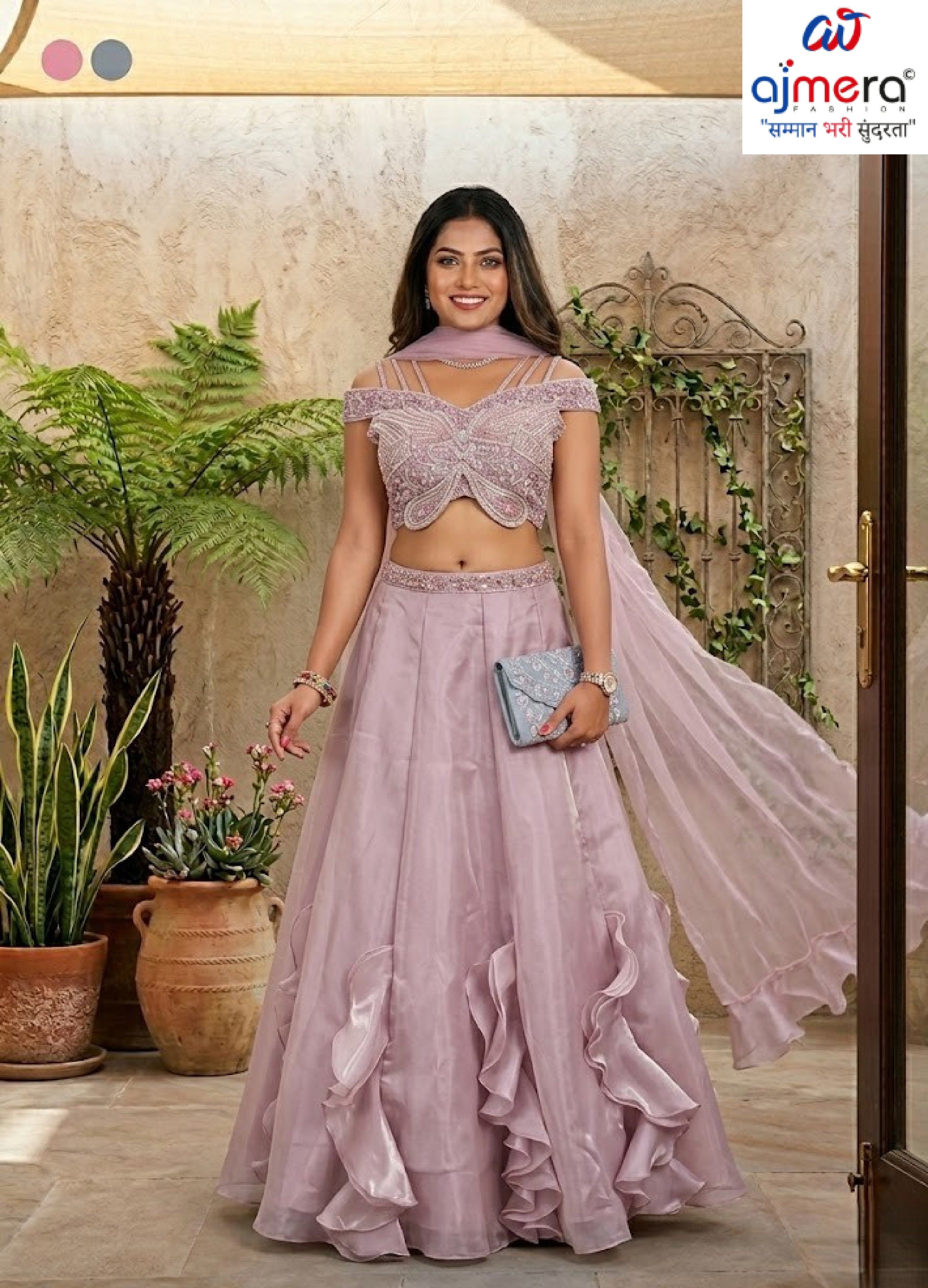 Designer Organza Gown for Women | YVD-YSC142P