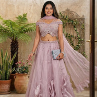 Designer Organza Gown for Women | YVD-YSC142P
