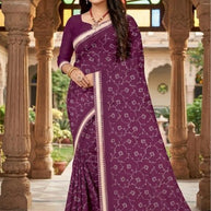 Classic Printed Saree with Blouse Piece for Timeless Traditional Style  | GLC-TARA RAM PAMPAM