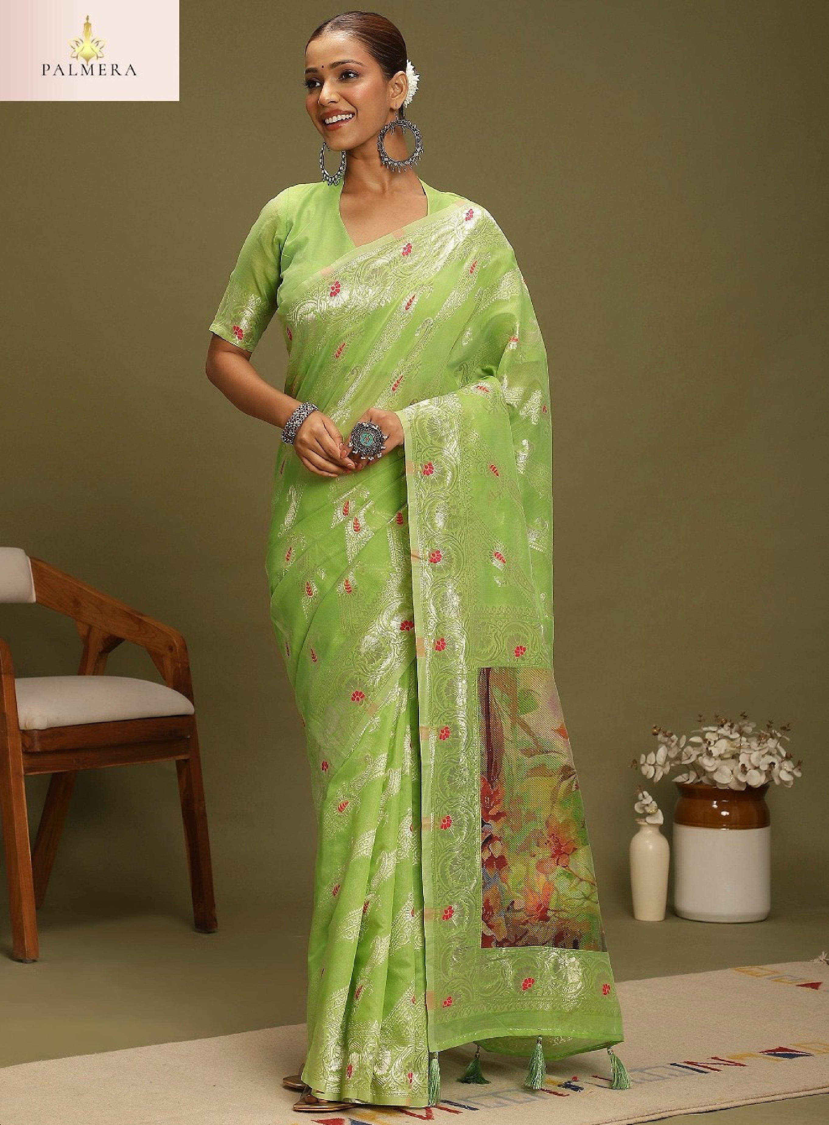 Palmera Saree Manufacturer and Palmera Saree Supplier | ALL-VANAYA-05