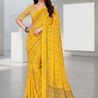 Designer Printed Saree with Blouse Piece for Special Occasions | VDT-DISCO-5