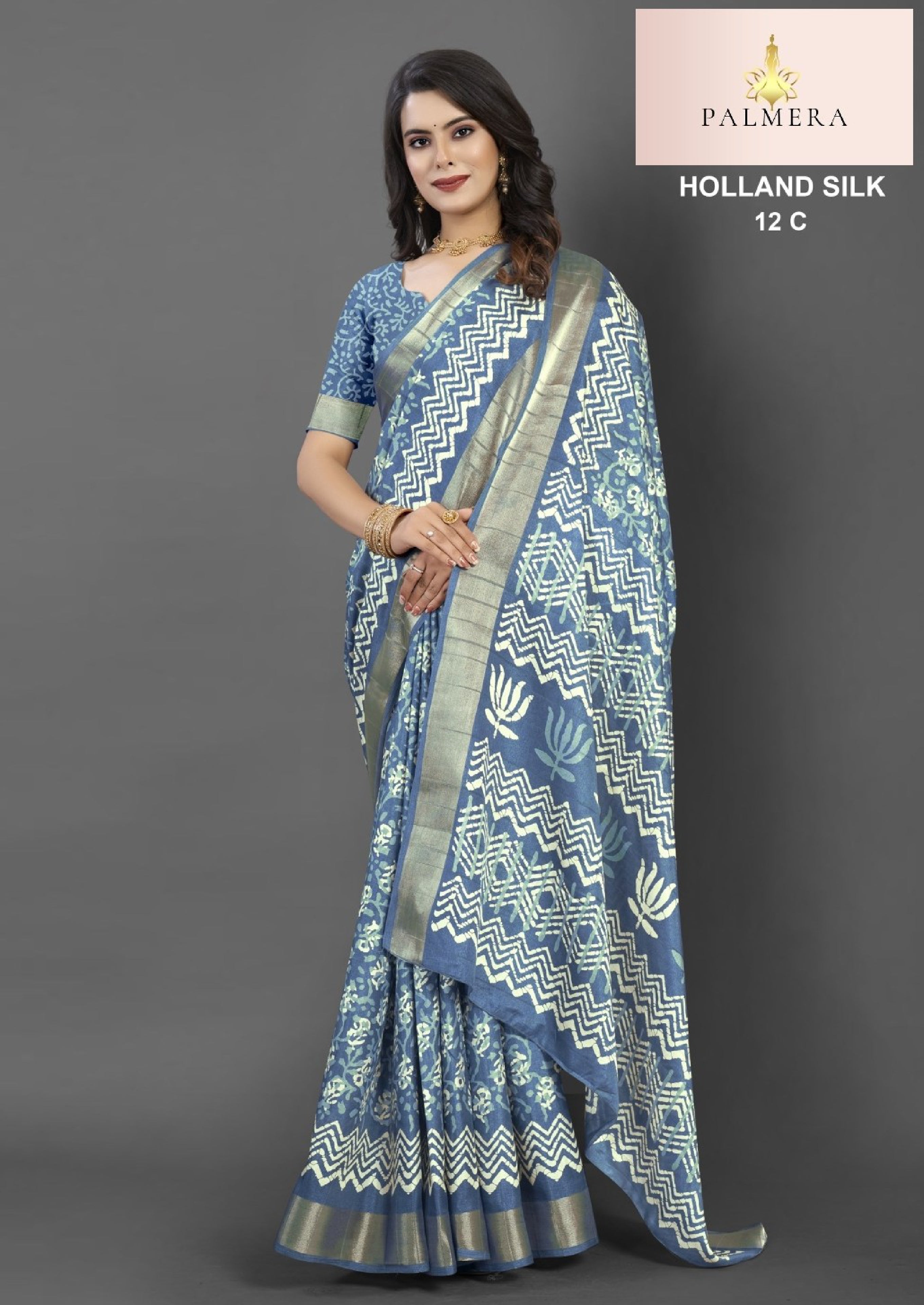 Holland Silk Handloom Silk Saree with Blouse for Premium Ethnic and Traditional Wear | ALL-HOLLAND SILK-12