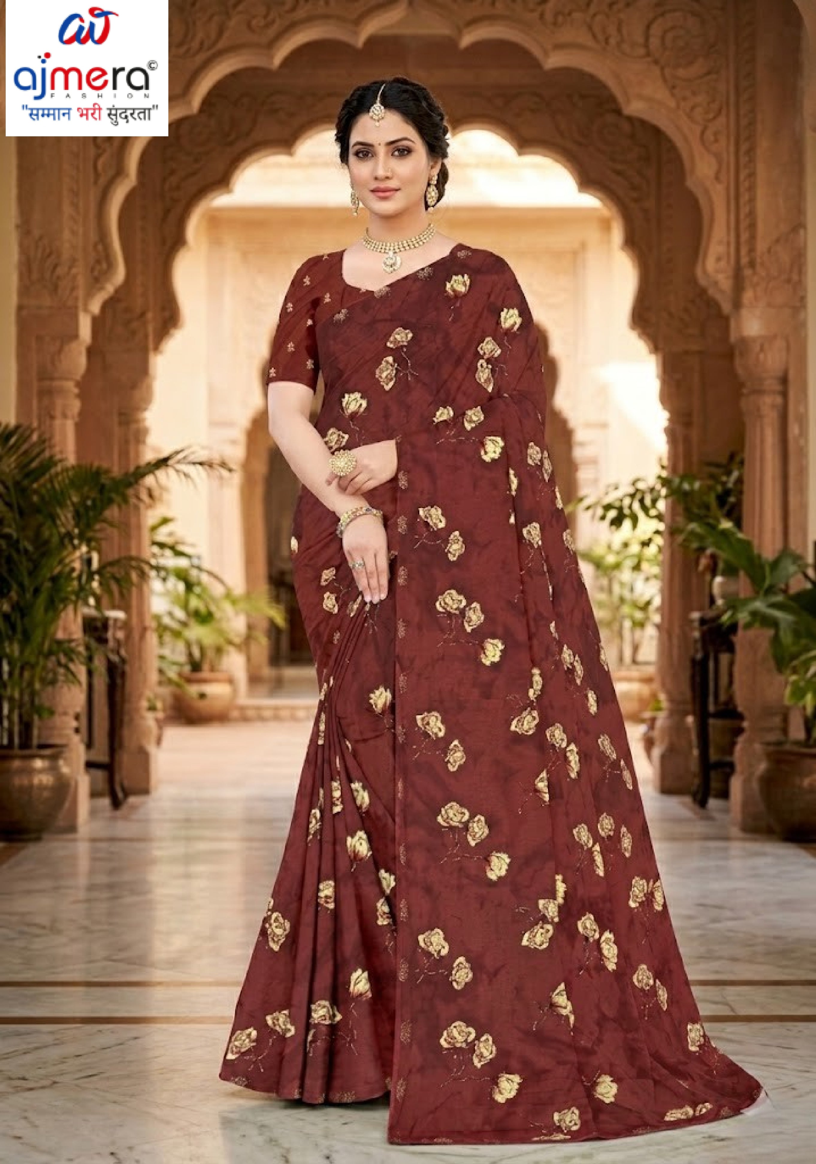 Contemporary Printed Saree with Blouse Piece for Premium Wear | GLC-SUHANA