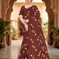 Contemporary Printed Saree with Blouse Piece for Premium Wear | GLC-SUHANA