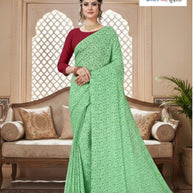 Weightless Print Loose Saree with Blouse for Premium Ethnic and Traditional Wear | TD-NIKE