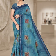 Designer Printed Saree with Blouse Piece for Special Occasions  | SNR-DEVIKA