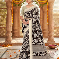 Elegant Printed Saree with Designer Blouse Piece for Festive Wear | GLC-ALPHA-1
