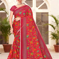 Elegant Printed Saree with Designer Blouse Piece for Festive Wear  | SNR-PREMA