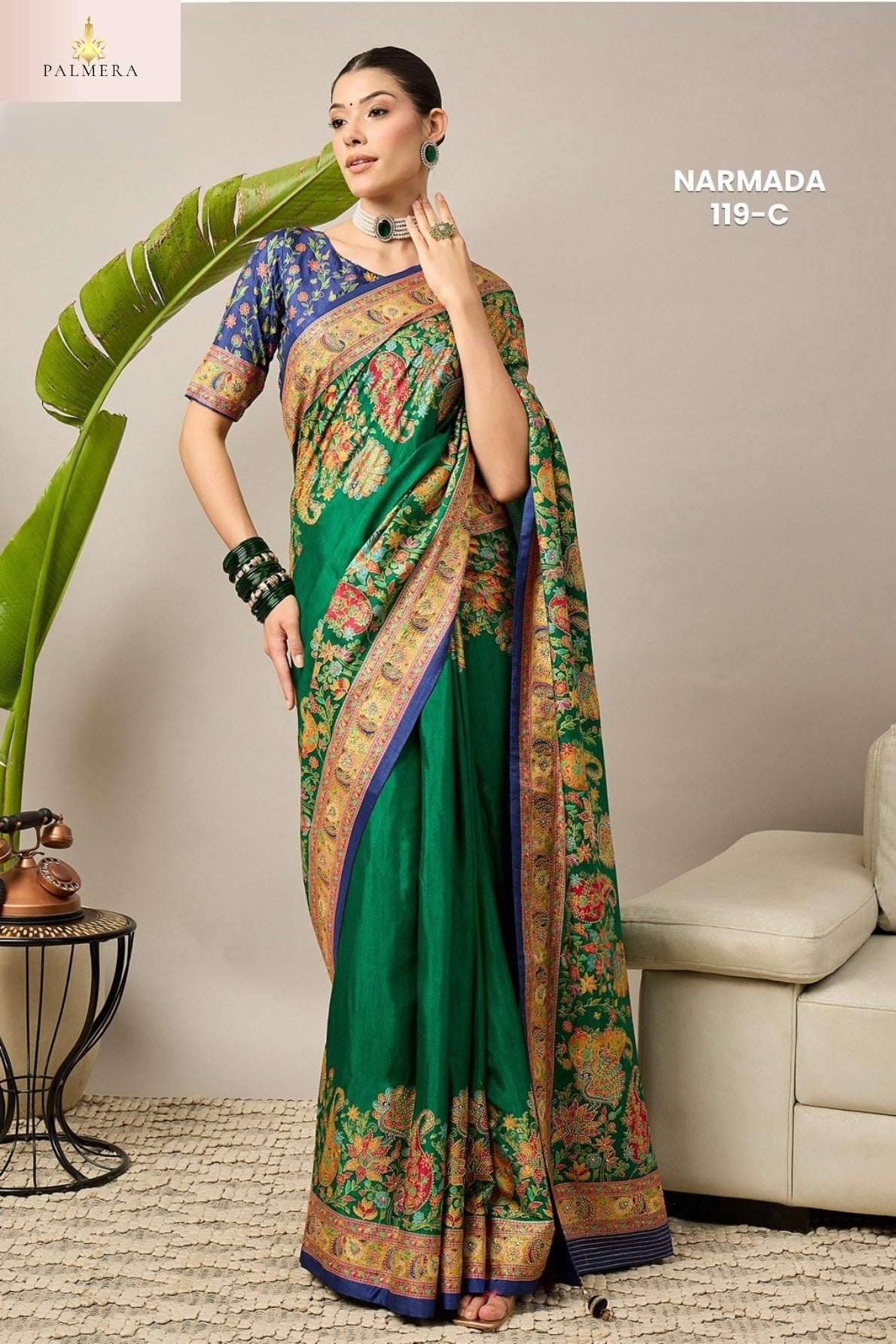 Palmera Saree Manufacturer and Palmera Saree Supplier | ALL-NARMADA-119