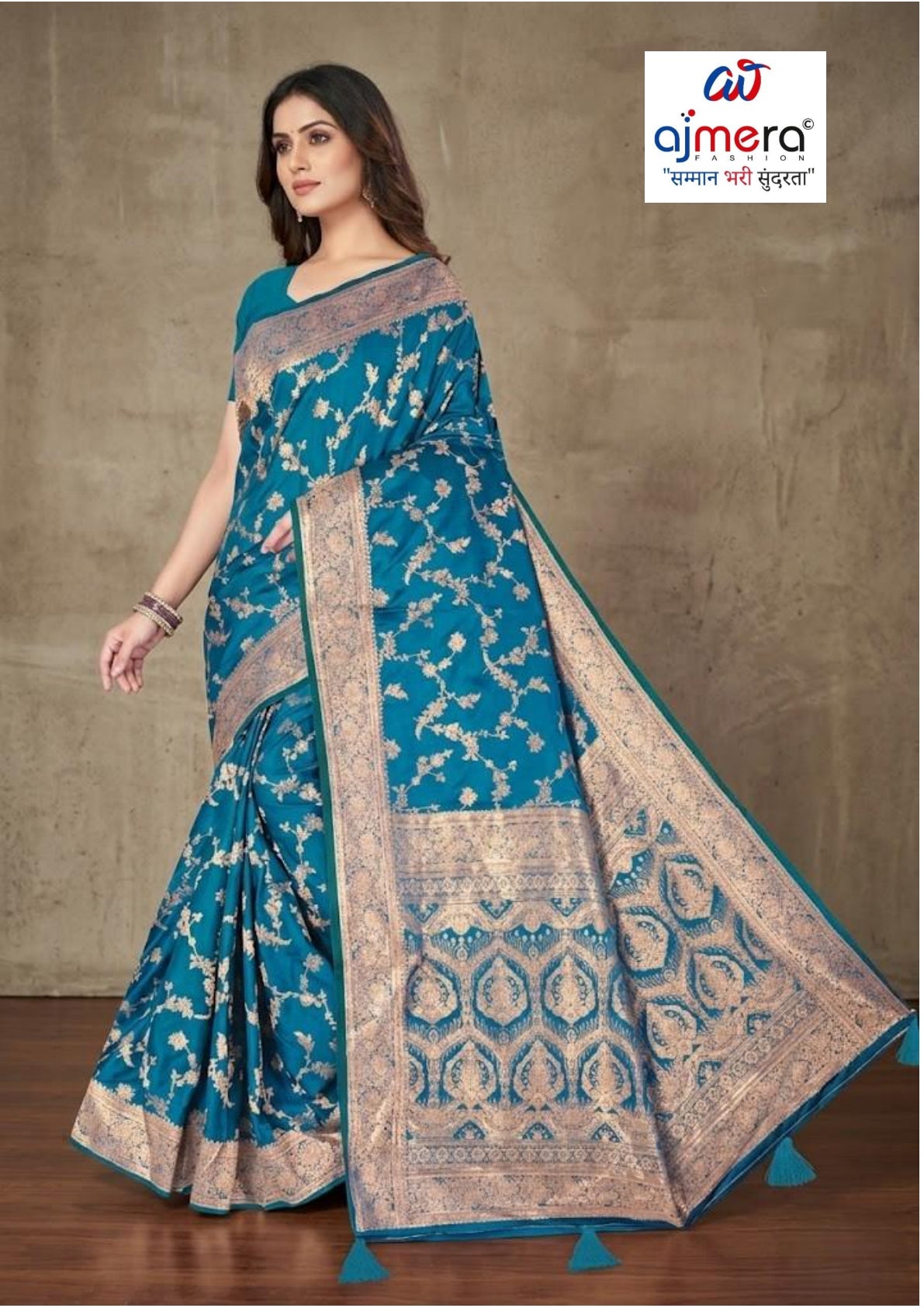 Elegant Jacquard Silk Saree with Designer Blouse Piece for Festive Elegance | DBU-CHOLI DAMAN VOL-2
