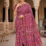 Graceful Printed Saree with Blouse Piece for Modern Ethnic Fashion  | VER-SHANTI-47831
