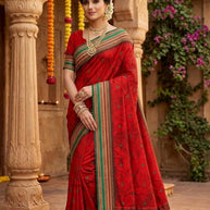 Fashionable Jacquard Silk Saree with Blouse Piece for Special Events | DOF-BEAGAUM BEAUTY-2
