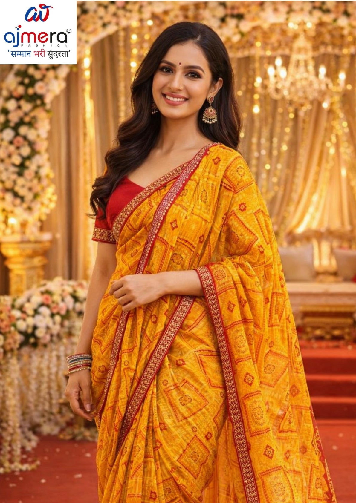 Premium Printed Saree without Blouse for Ethnic Elegance | JS-SAROJ