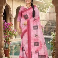 Exclusive Printed Saree with Blouse Piece for Elegant Ethnic Look | GLC-MAKHMALI