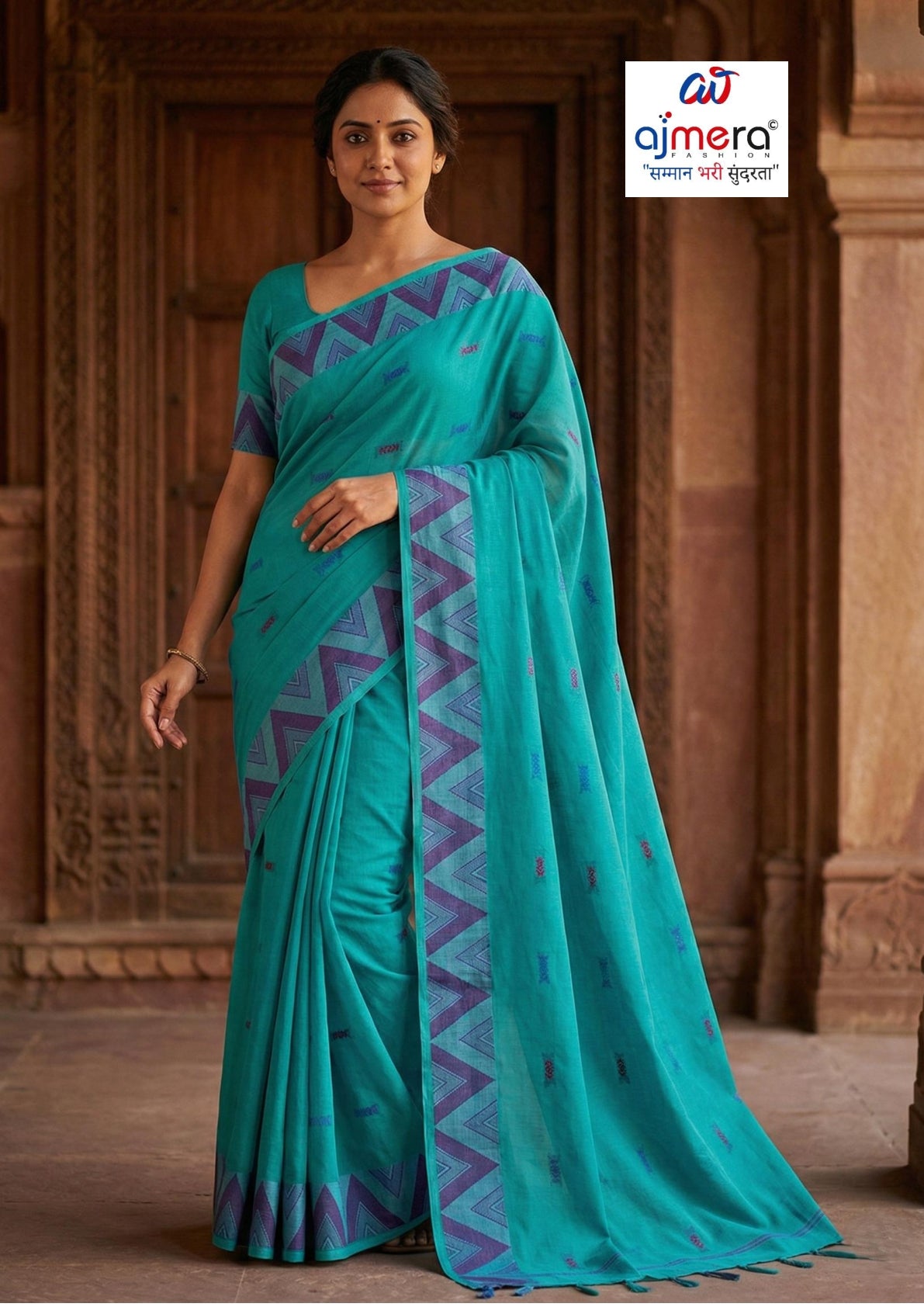 Designer Cotton Saree with Blouse Piece for Premium Ethnic and Traditional Wear | DS-RUHI