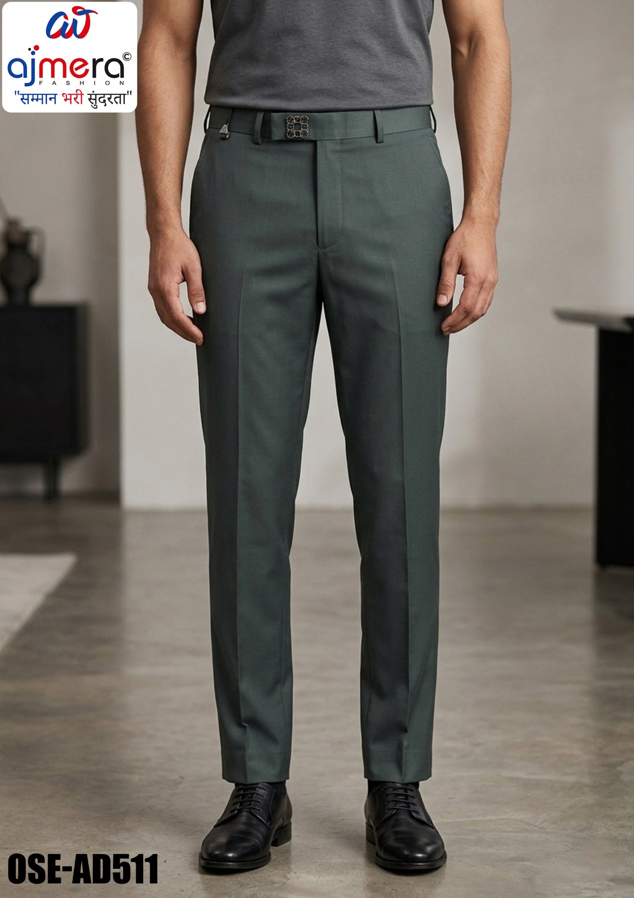 Premium Men's Formal Pant for Office & Business Wear | OSE-AD511