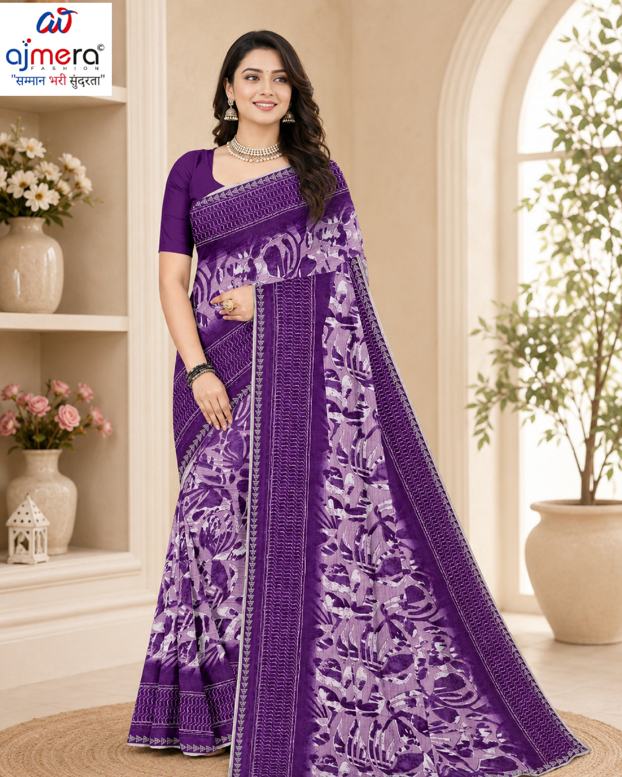 Beautiful Printed Saree with Blouse Piece for Cultural Celebrations | GPT-MEGHA-1