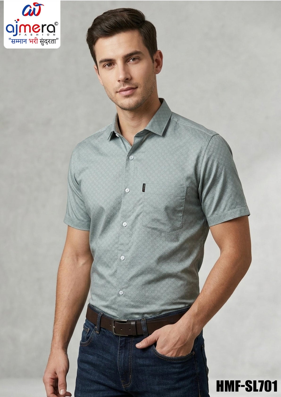 Mens Half Shirt Wholesale Supplier India | HMF-SL701