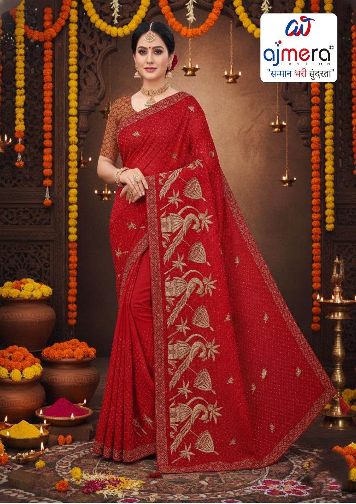 Fancy Saree Wholesale Supplier with Blouse Piece for Premium Ethnic and Traditional Wear | VKM-ZILA
