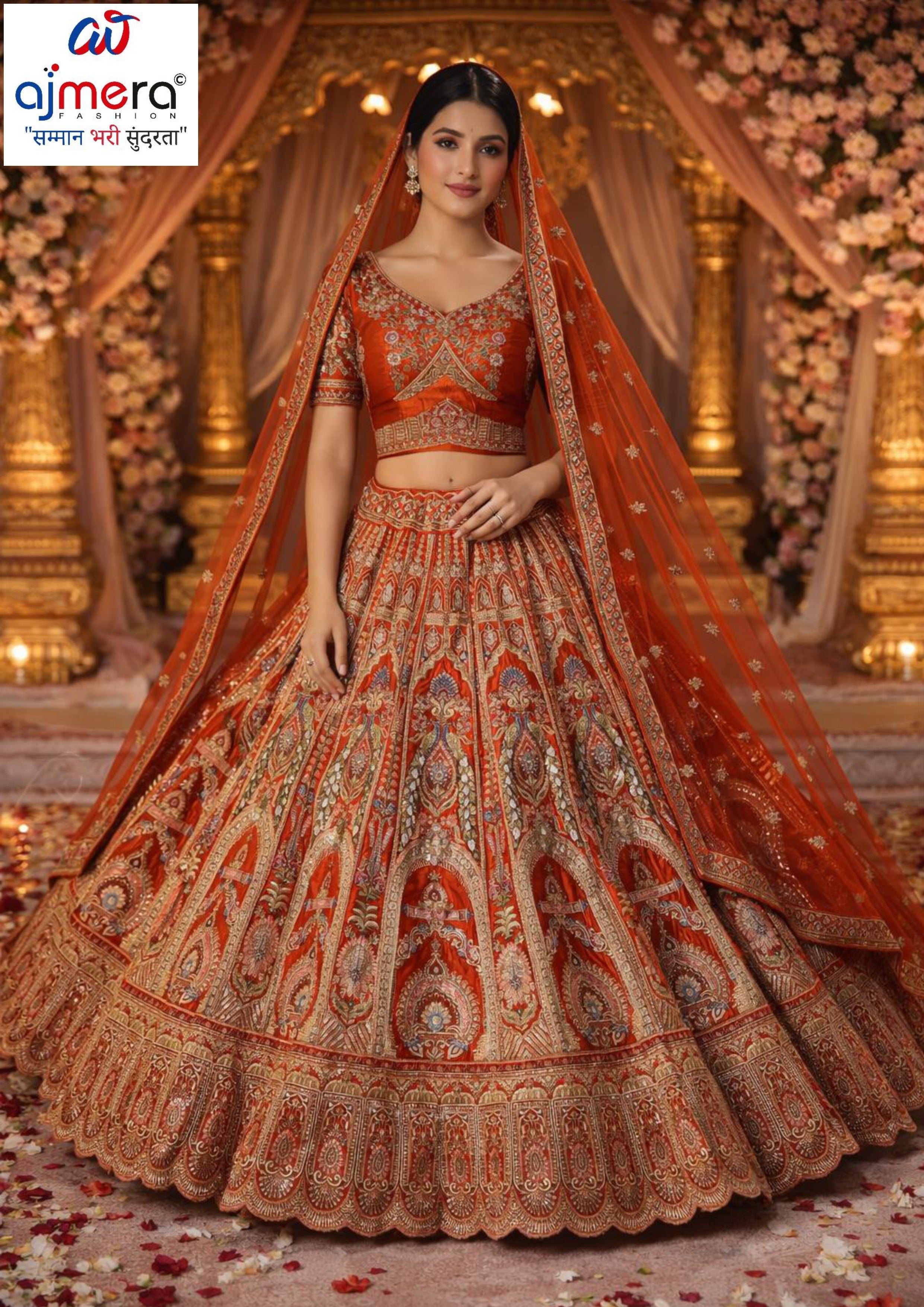 Hand Work Lehenga Blouse With Lehenga Dupatta Manufacturer Supplier Exporter|ABF-DIRGHAYU