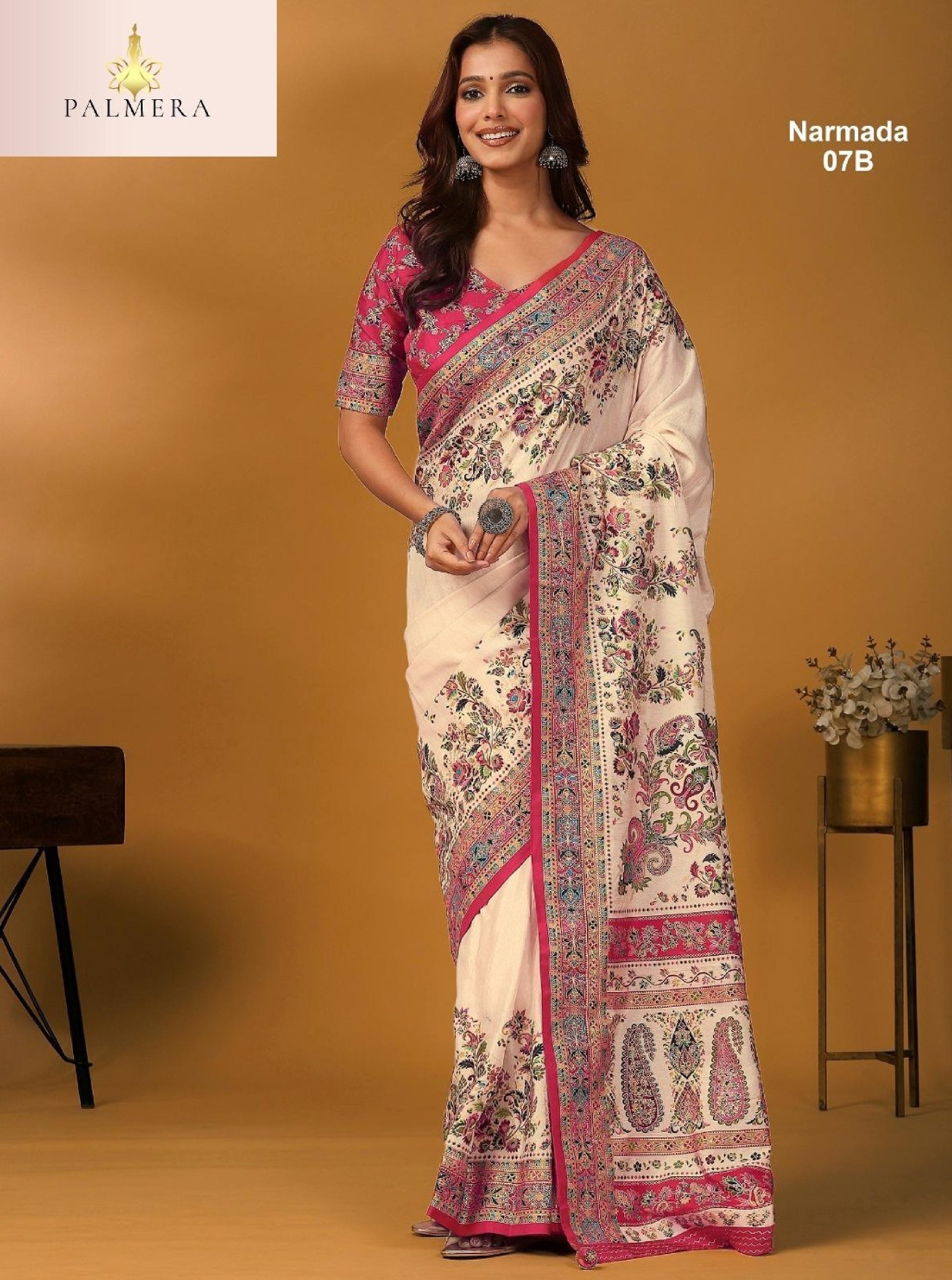 Palmera Saree Wholesaler and Palmera Saree Supplier | ALL-NARMADA-07