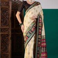 Ganga Silk Saree with Blouse for Premium Ethnic and Designer Wear | ALL-GANGA-21