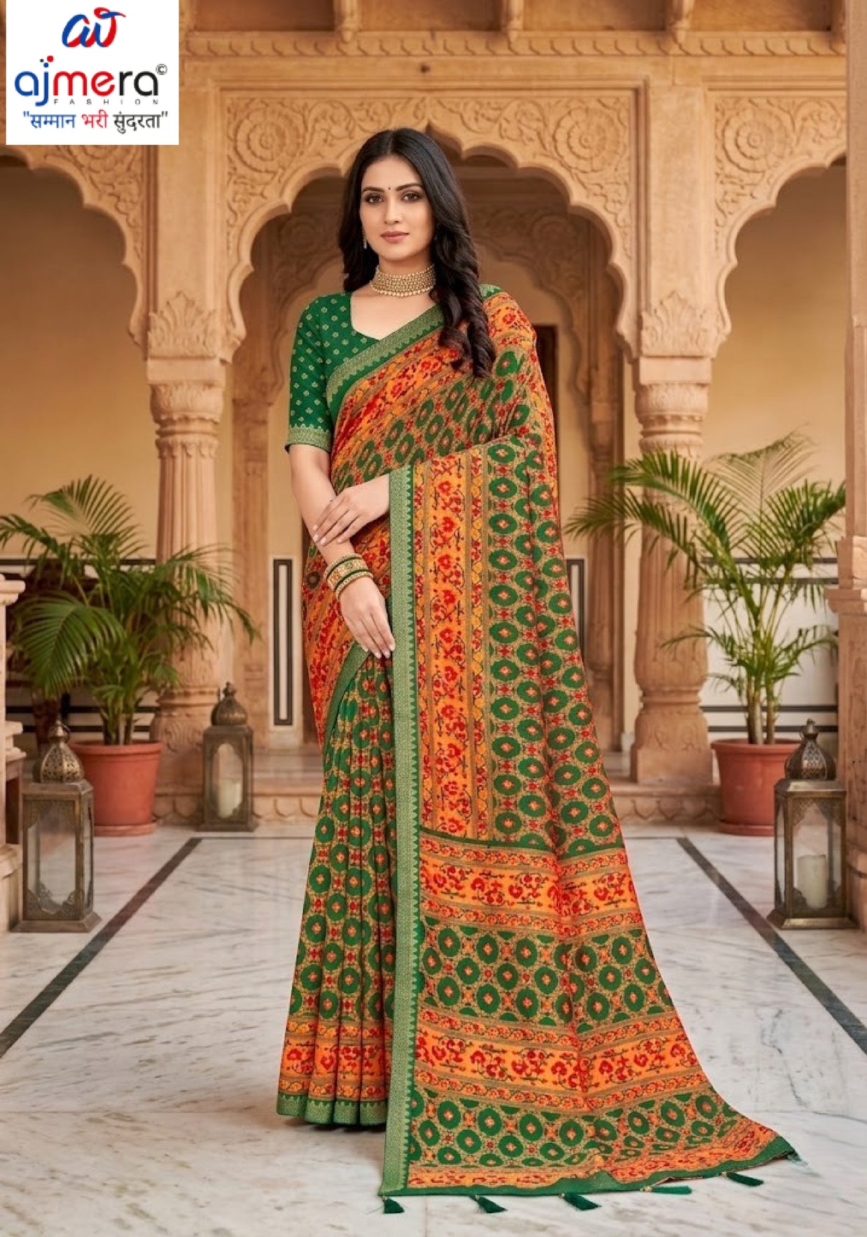 Vichitra Print Loose Saree with Blouse for Premium Ethnic and Traditional Wear | TTS-AKSARA VOL-39