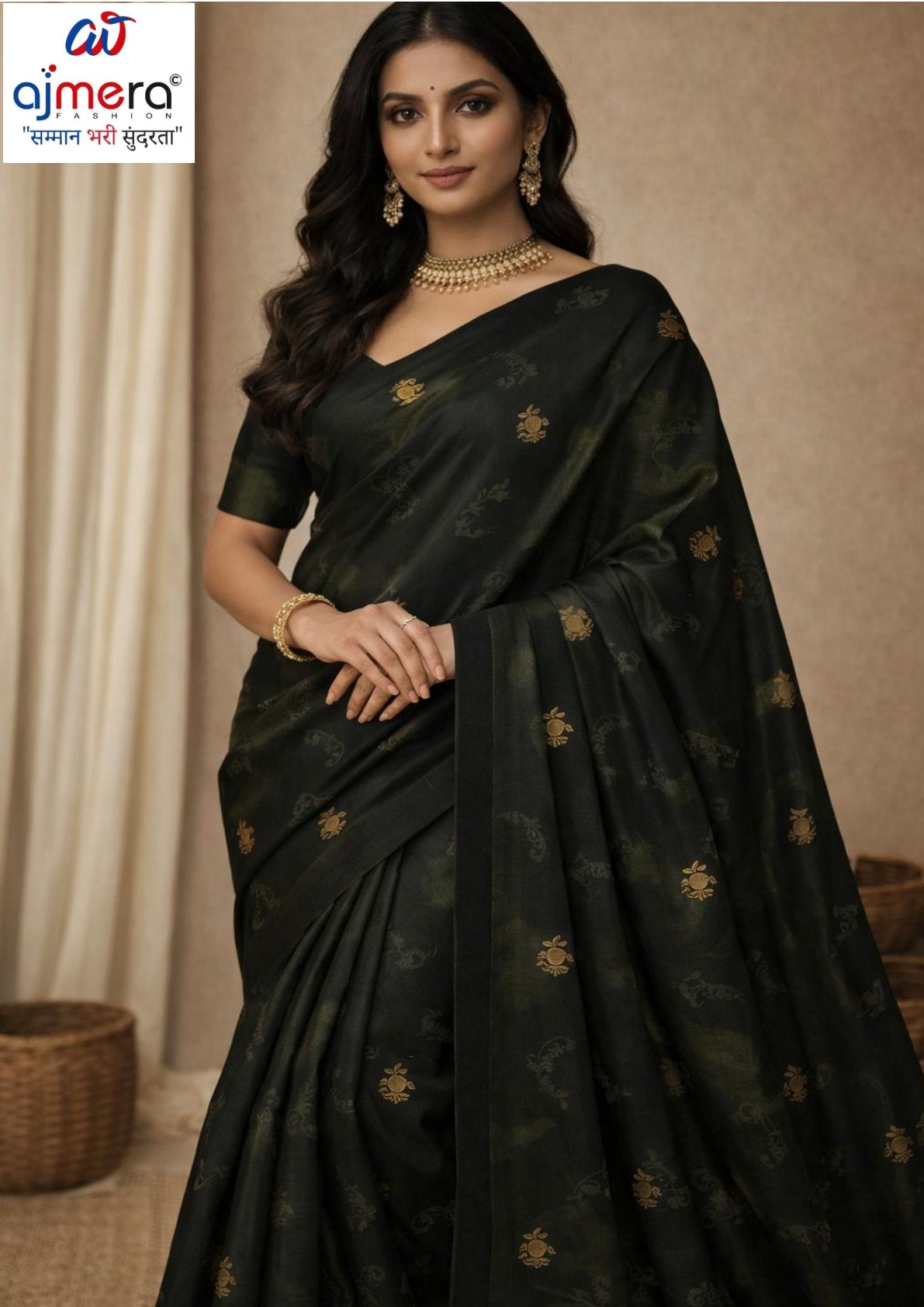 Printed Print Loose Saree without Blouse for Premium Ethnic and Traditional Wear | AA-LALLANTOP