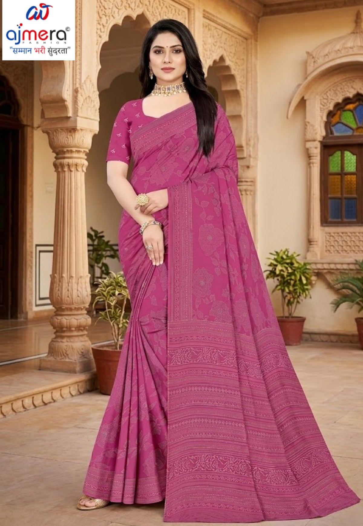 Graceful Printed Saree with Blouse Piece for Modern Ethnic Fashion | PUS-DREAM GIRL-237
