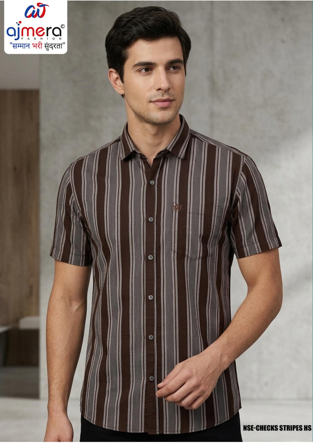 Mens Shirt Wholesaler India for Distributors | NSE-CHECKS STRIPES HS