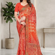 Fashionable Printed Saree with Blouse Piece for Festive Collection  | RMF-JASLEEN VOL-2
