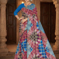Pure Cotton Saree with Blouse Piece for Premium Ethnic and Traditional Wear | TLS-PINK LADY BP