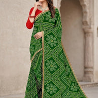 Trendy Printed Saree with Blouse Piece for Women’s Ethnic Wardrobe | TD-SAKHI