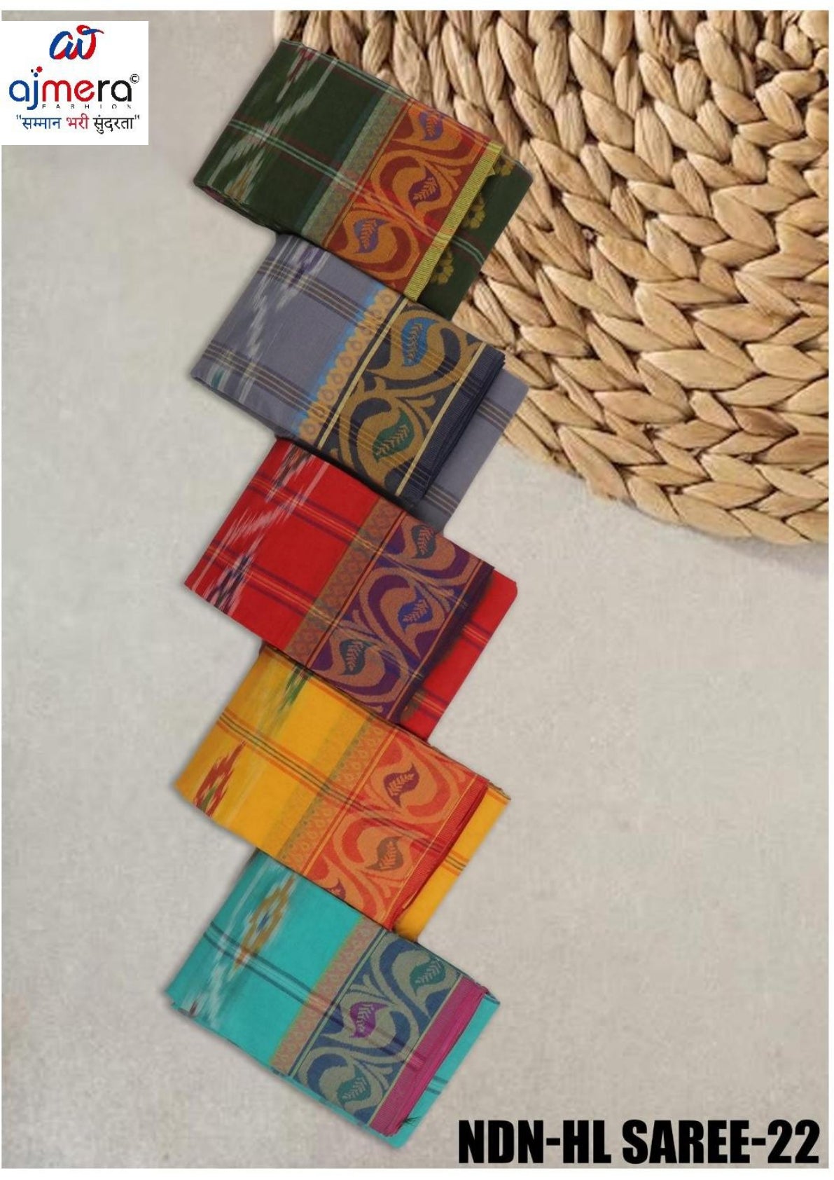 Soft Cotton Saree with Without Blouse for Premium Ethnic and Traditional Wear | NDN-HL SAREE-22
