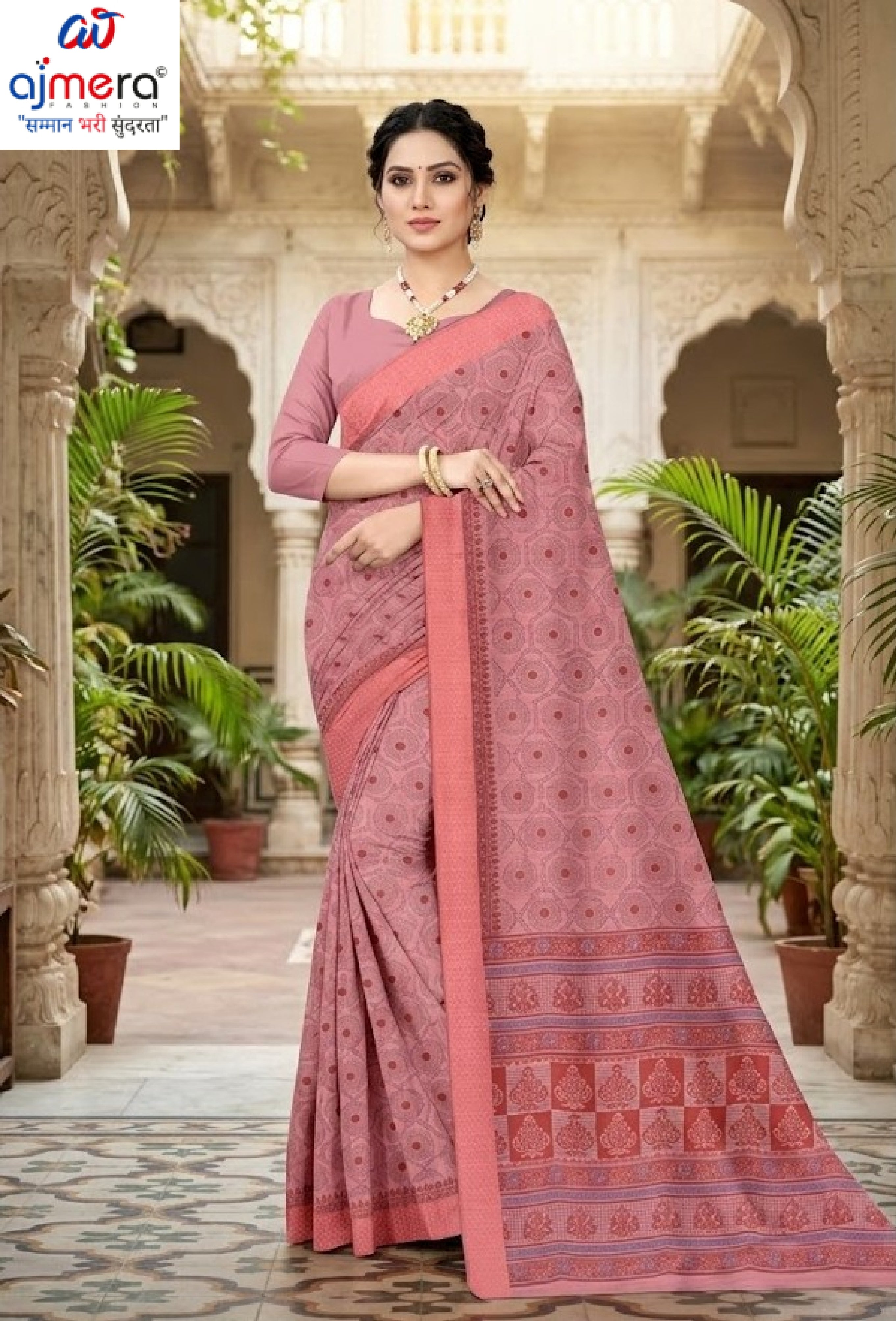 Wholesale Cotton Saree with Blouse Piece for Premium Ethnic and Traditional Wear | ANT-SHILPA-1