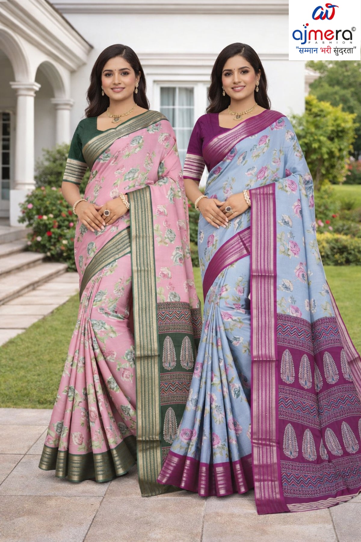 Premium Printed Saree with Matching Blouse Piece for Ethnic Elegance | RDD-MAHARANI VOL-02