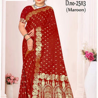 Premium Jacquard Silk Saree with Matching Blouse Piece for Ethnic Celebrations | MTE-25113