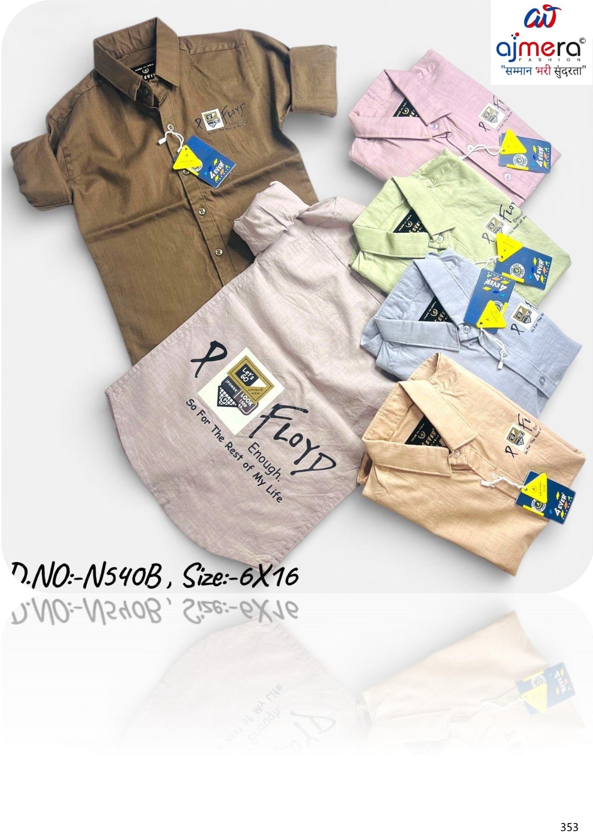 Wholesale Boys Cotton Dobby Shirt | VNA-N540B