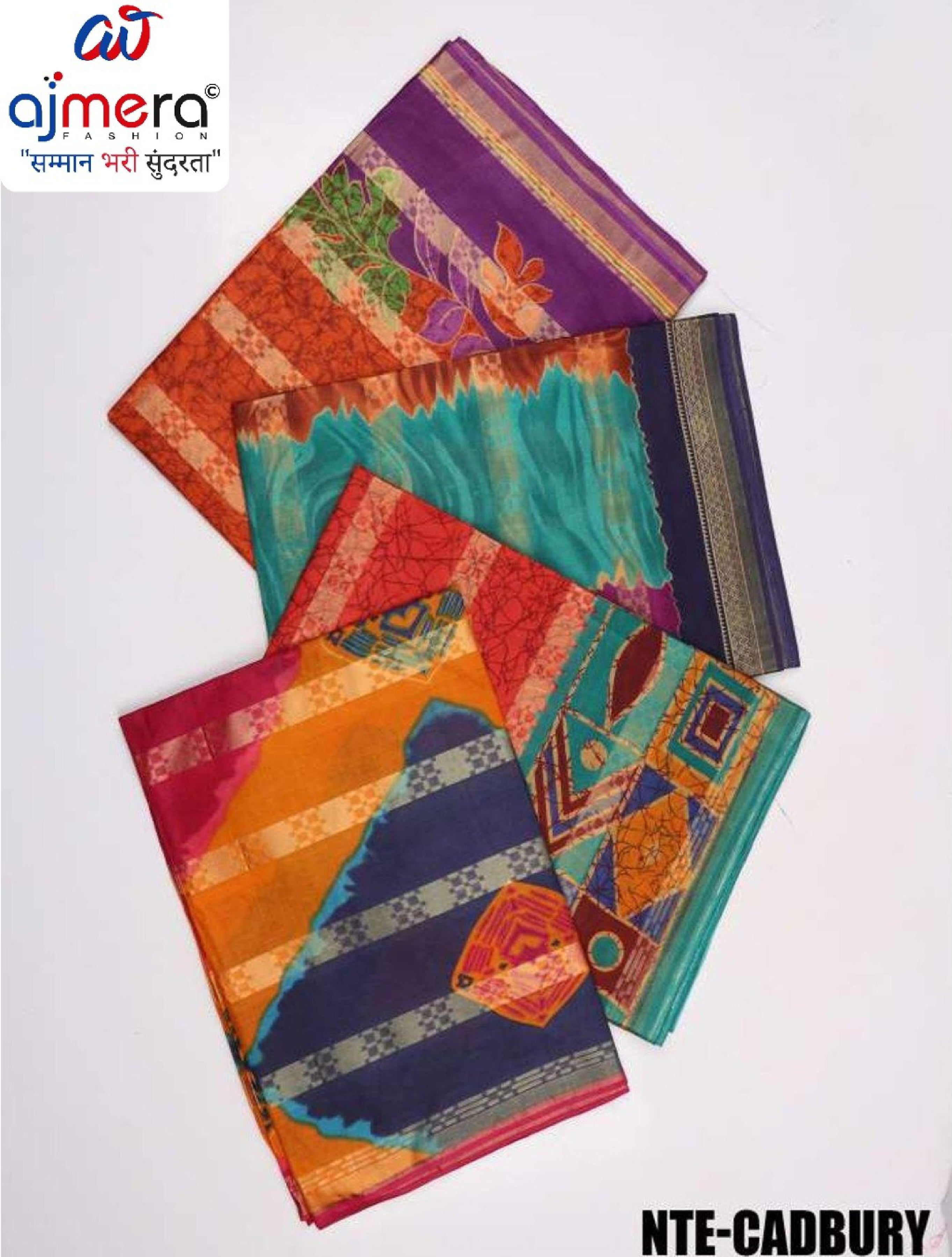 Fancy Cotton Saree with Without Blouse for Premium Ethnic and Traditional Wear | NTE-CADBURY
