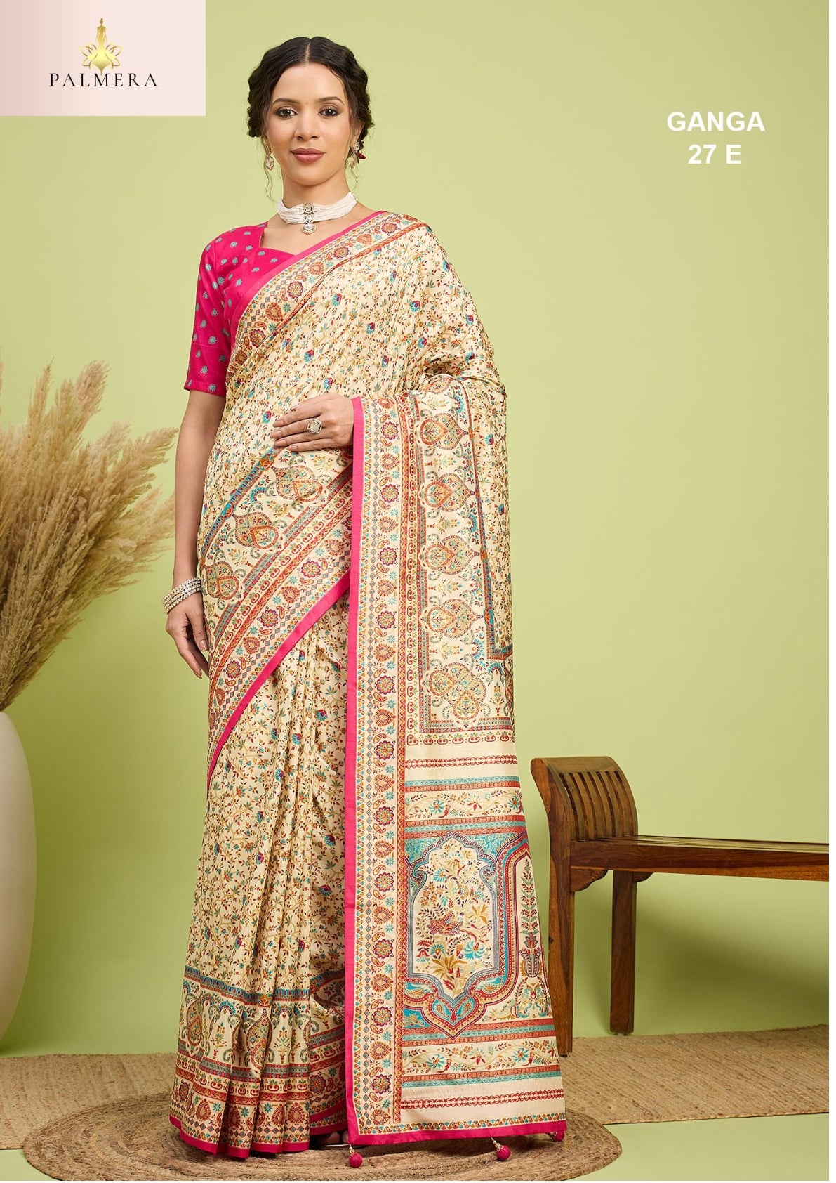 Ganga Silk Saree with Blouse for Premium Ethnic and Designer Wear | ALL-GANGA-27