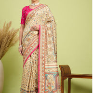 Ganga Silk Saree with Blouse for Premium Ethnic and Designer Wear | ALL-GANGA-27
