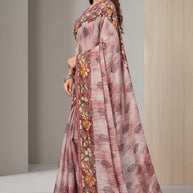Chic Printed Saree with Blouse Piece for Sophisticated Ethnic Style | PRM-MISS UNIVERSE