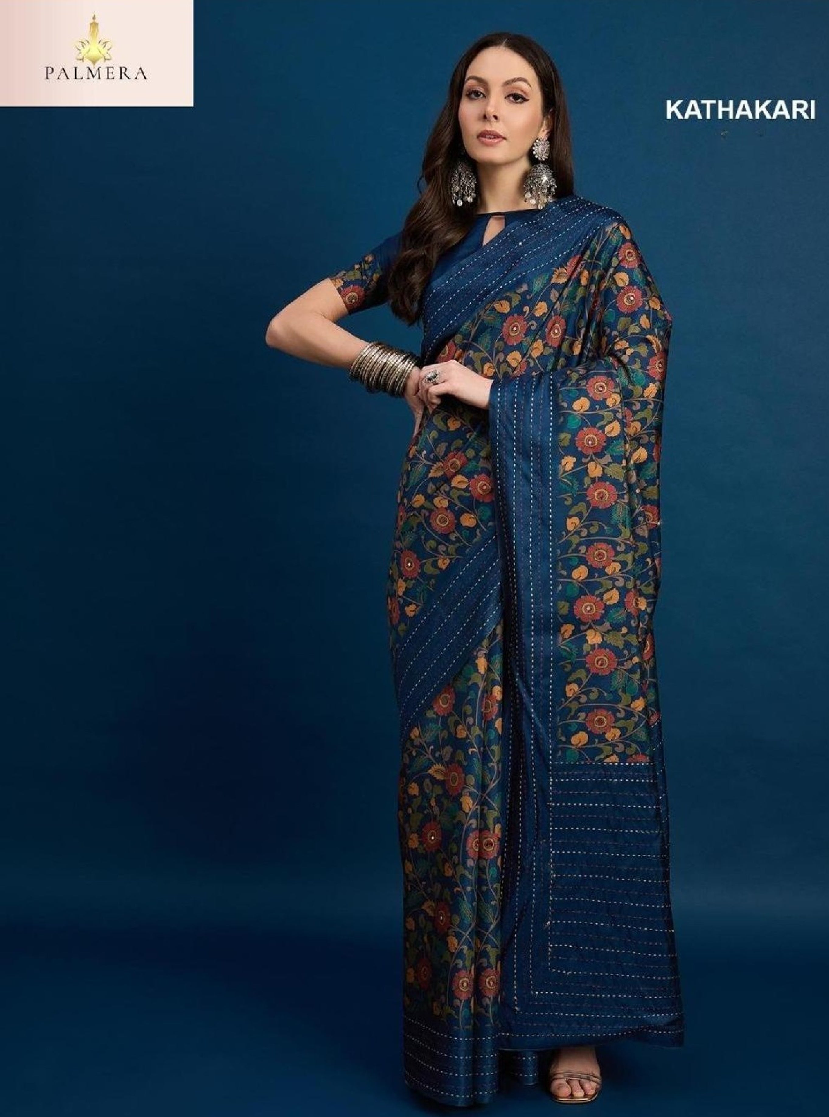 Palmera Saree Wholesaler and Palmera Saree Supplier | ALL-KATHAKARI VOL-02