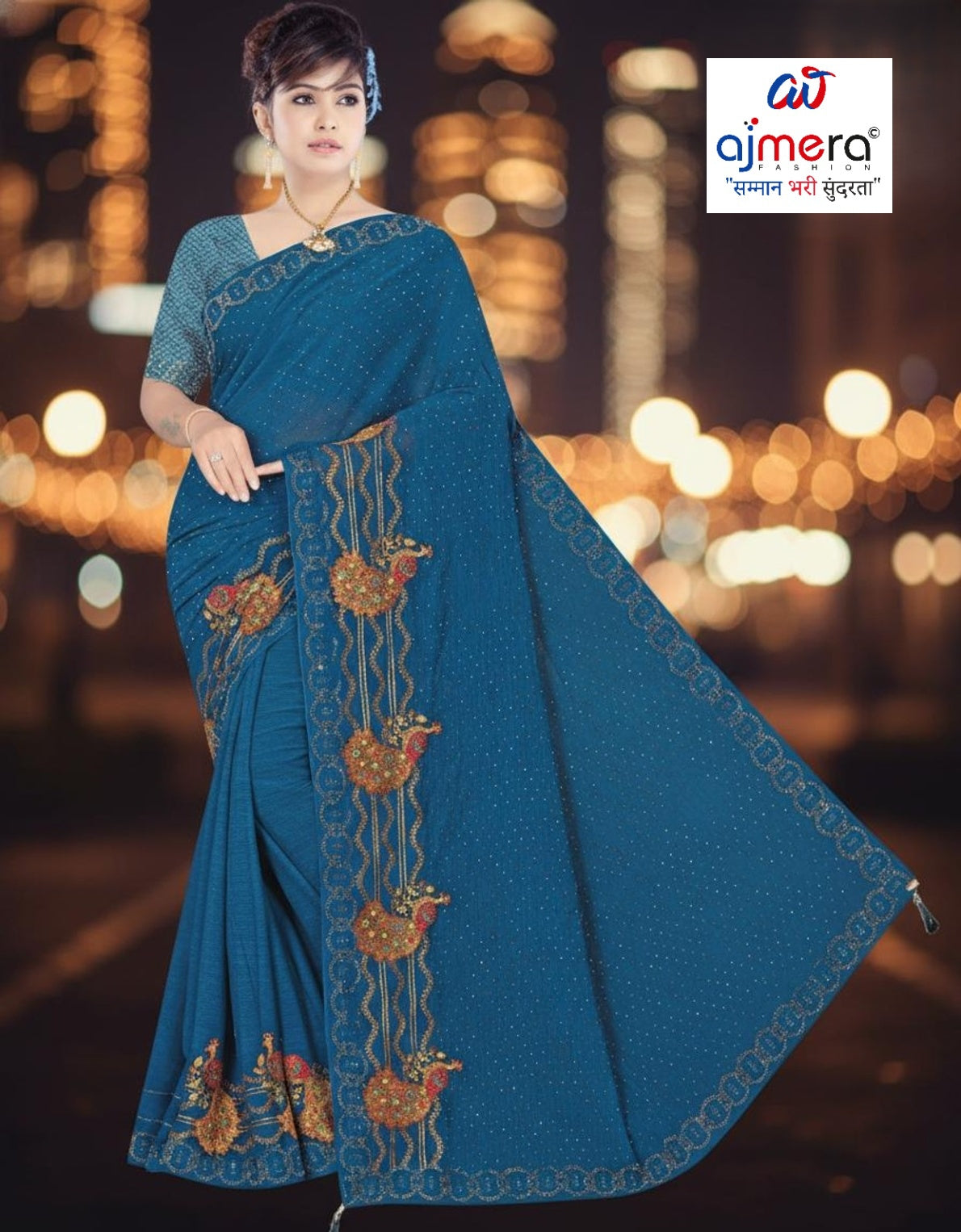 Bulk Saree Supplier with Blouse Piece for Premium Ethnic and Traditional Wear | VKM-ANEK