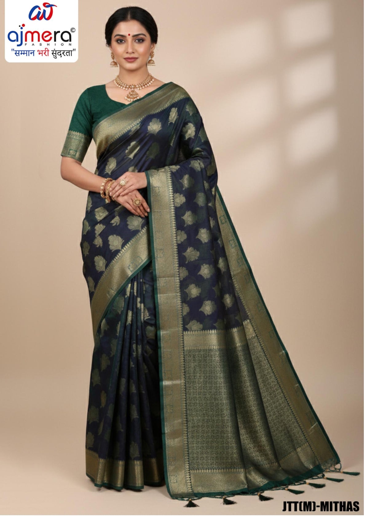 Factory Rate Dyed Matching Saree with Blouse Piece for Premium Ethnic and Traditional Wear | JTT(M)-RIYA