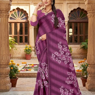 Exclusive Printed Saree with Blouse Piece for Elegant Ethnic Look | GLC-PARINDA